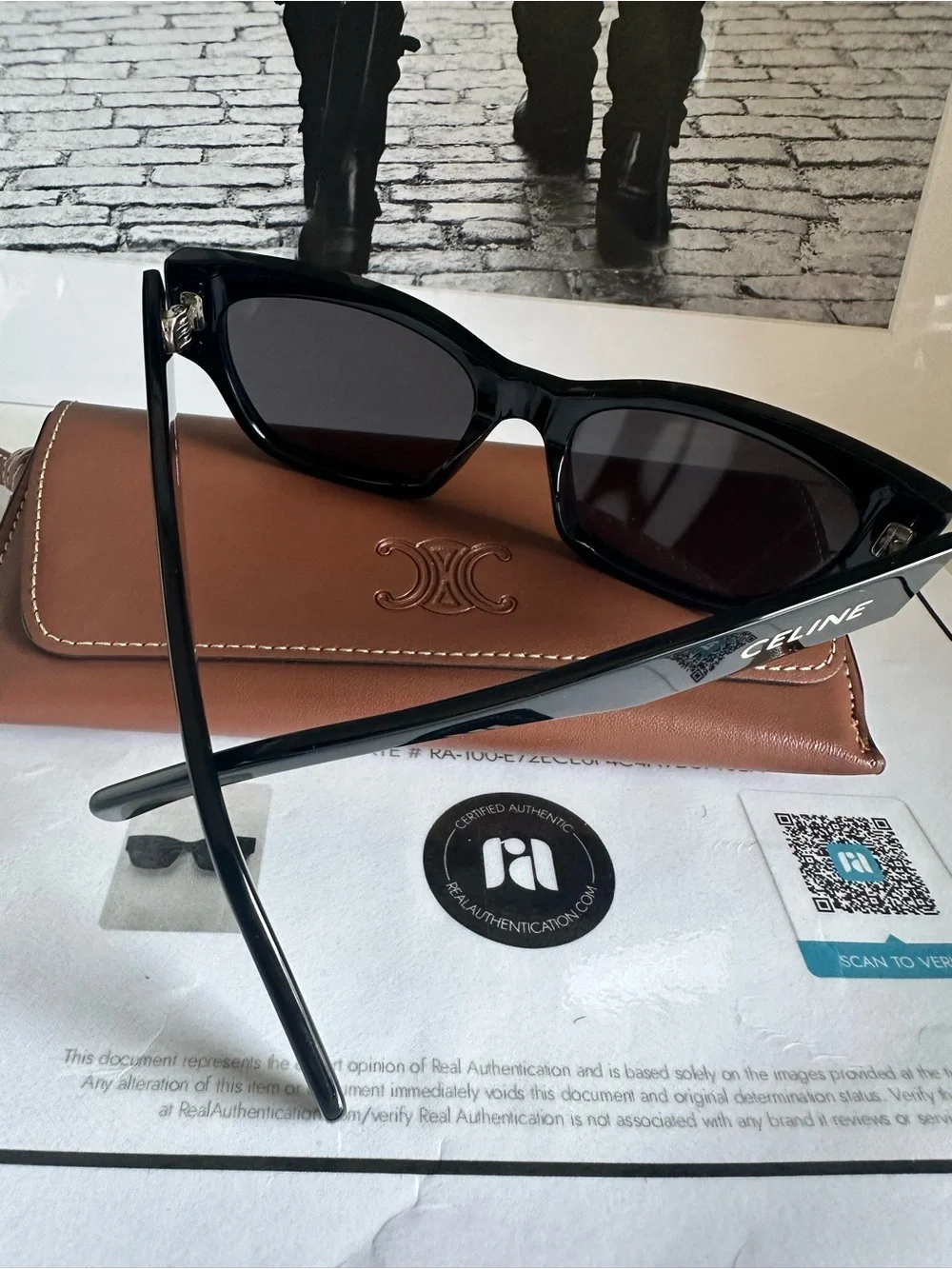 Authentic CELINE Monochroms CL40197U 01A Black Cat Eye Sunglasses NWT COA